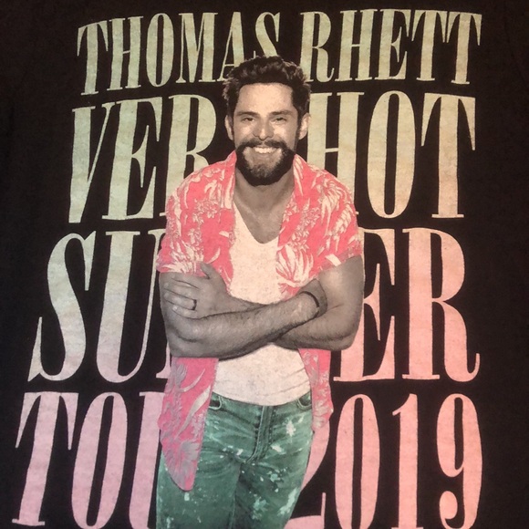 Thomas Rhett 2019 Very Hot Summer Tour Tee Shirt - Picture 2 of 10